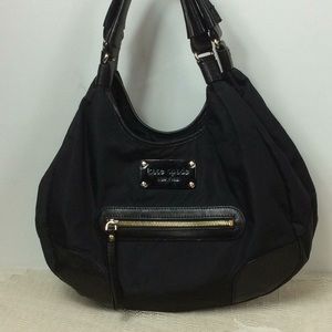 Kate Spade New York nylon and leather hobo.  14248